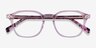 Hopkins Clear Pink Floral AcetateEyeglass Frames from EyeBuyDirect, Closed View