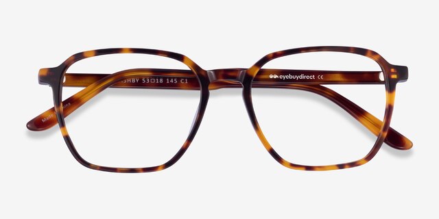 Ashby Tortoise AcetateEyeglass Frames from EyeBuyDirect, Closed View