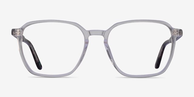Ashby Clear Floral AcetateEyeglass Frames from EyeBuyDirect, Front View