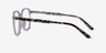 Ashby Clear Floral AcetateEyeglass Frames from EyeBuyDirect, Side View