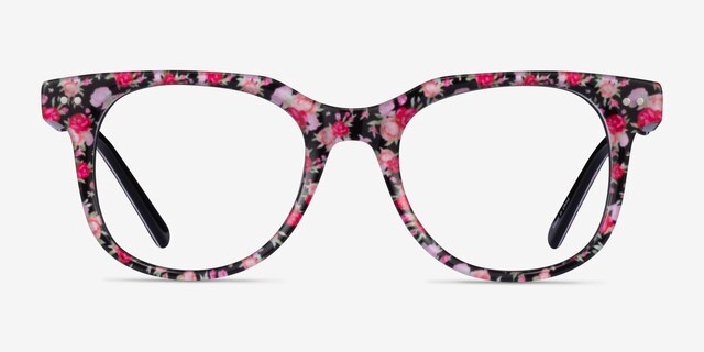 Topic Fleuries AcétateMontures de lunettes de vue d'EyeBuyDirect, Vue de Face