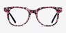 Topic Fleuries AcétateMontures de lunettes de vue d'EyeBuyDirect, Vue de Face