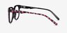 Topic Fleuries AcétateMontures de lunettes de vue d'EyeBuyDirect, Vue de Côté
