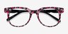 Topic Fleuries AcétateMontures de lunettes de vue d'EyeBuyDirect, Vue Rapprochée