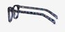 Austral Cear Blue Floral AcétateMontures de lunettes de vue d'EyeBuyDirect, Vue de Côté