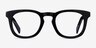 Austral Black AcetateEyeglass Frames from EyeBuyDirect, Front View