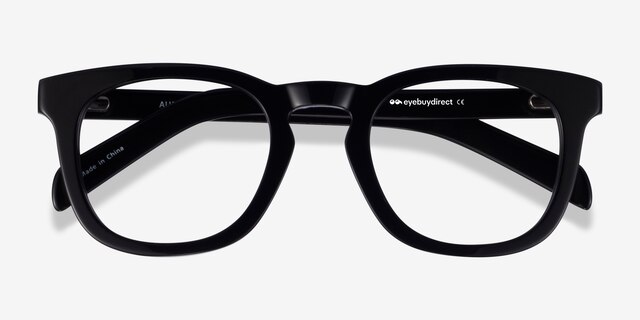 Austral Black AcetateEyeglass Frames from EyeBuyDirect, Closed View