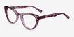 Legato Clear Pink Floral AcetateEyeglass Frames from EyeBuyDirect, Angle View