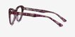 Legato Clear Pink Floral AcetateEyeglass Frames from EyeBuyDirect, Side View