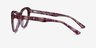 Legato Clear Pink Floral AcetateEyeglass Frames from EyeBuyDirect, Side View