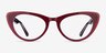 Legato Burgundy AcetateEyeglass Frames from EyeBuyDirect, Front View