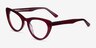 Legato Burgundy AcetateEyeglass Frames from EyeBuyDirect, Angle View