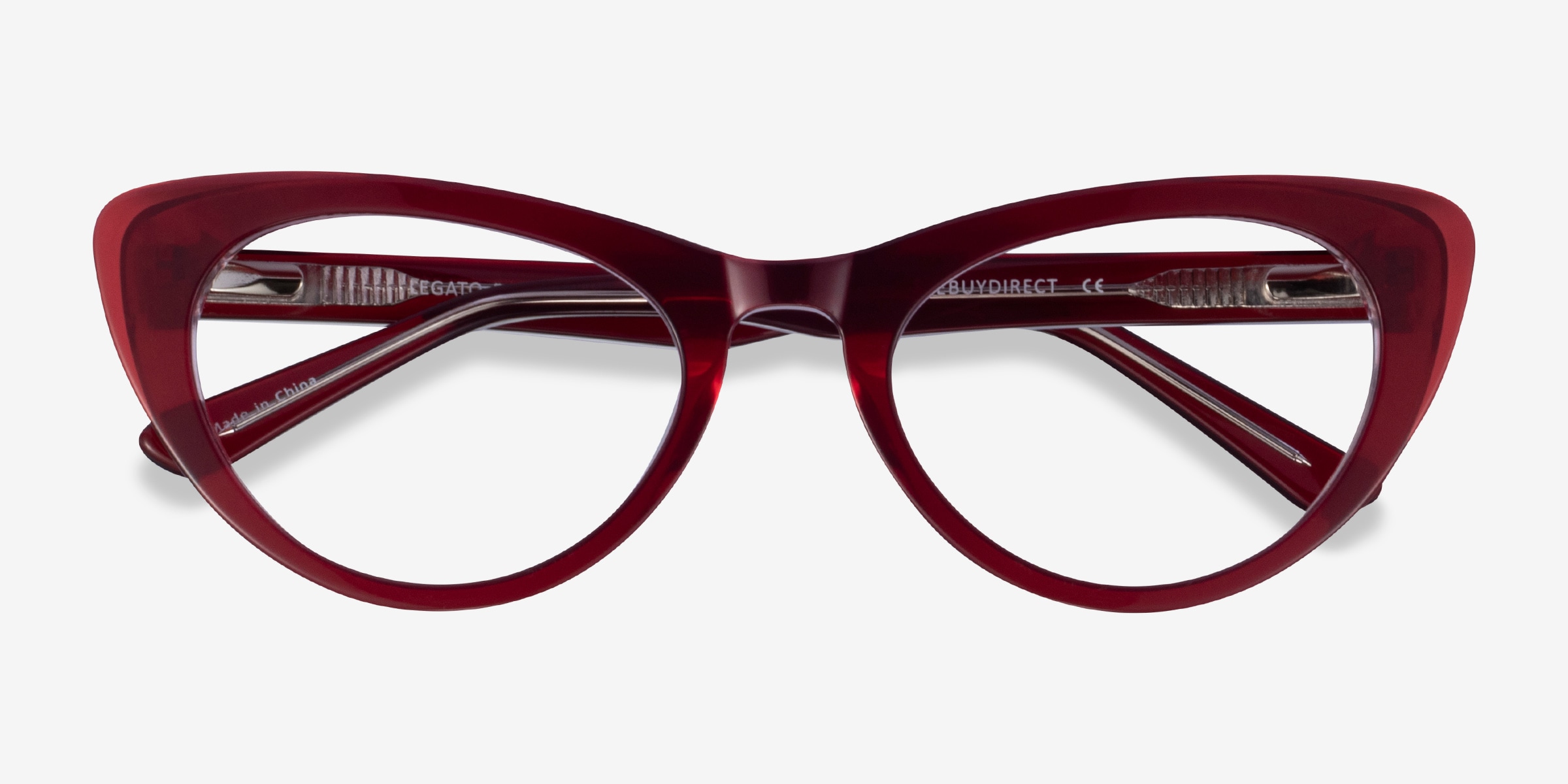 NWOT Fhone Cat-Eye Glasses in Burgundy Burgundy Cat-Eye Glasses #7834518 | Zenni Optical main image 3