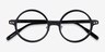 Greenwich Noir AcétateMontures de lunettes de vue d'EyeBuyDirect, Vue Rapprochée