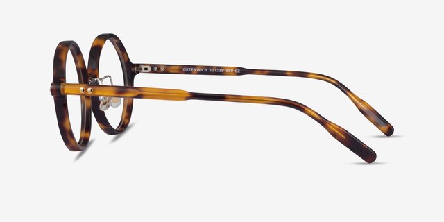 Greenwich Tortoise AcetateEyeglass Frames from EyeBuyDirect, Side View