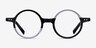 Wilcox Black Clear AcetateEyeglass Frames from EyeBuyDirect, Front View