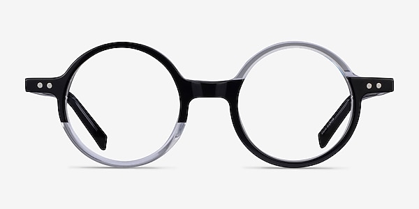 Wilcox Black Clear Acétate Montures de lunettes de vue