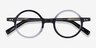 Wilcox Black Clear AcetateEyeglass Frames from EyeBuyDirect, Closed View