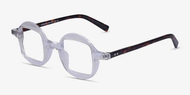 Serrano Clear Tortoise AcetateEyeglass Frames from EyeBuyDirect, Angle View