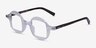 Serrano Clear Tortoise AcetateEyeglass Frames from EyeBuyDirect, Angle View