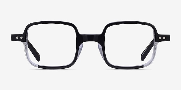 Montrose Black Clear Acetate Eyeglass Frames