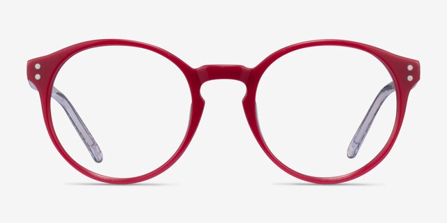 Enjoy Burgundy AcetateEyeglass Frames from EyeBuyDirect, Front View