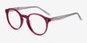 Enjoy Burgundy AcetateEyeglass Frames from EyeBuyDirect, Angle View