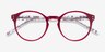 Enjoy Burgundy AcetateEyeglass Frames from EyeBuyDirect, Closed View