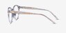 Enjoy Clear Gold AcetateEyeglass Frames from EyeBuyDirect, Side View