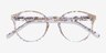 Enjoy Clear Gold AcetateEyeglass Frames from EyeBuyDirect, Closed View