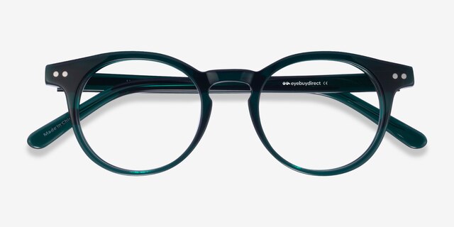 Luminary Teal AcetateEyeglass Frames from EyeBuyDirect, Closed View