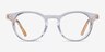 Luminary Clear Yellow AcetateEyeglass Frames from EyeBuyDirect, Front View