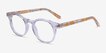 Luminary Clear Yellow AcetateEyeglass Frames from EyeBuyDirect, Angle View