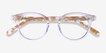 Luminary Clear Yellow AcetateEyeglass Frames from EyeBuyDirect, Closed View