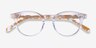 Luminary Clear Yellow AcetateEyeglass Frames from EyeBuyDirect, Closed View