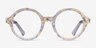 Disco Clear Gold AcetateEyeglass Frames from EyeBuyDirect, Front View