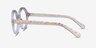 Disco Clear Gold AcetateEyeglass Frames from EyeBuyDirect, Side View