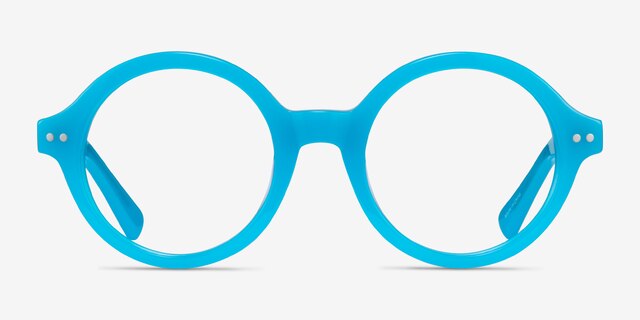 Disco Turquoise AcetateEyeglass Frames from EyeBuyDirect, Front View