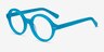 Disco Turquoise AcetateEyeglass Frames from EyeBuyDirect, Angle View