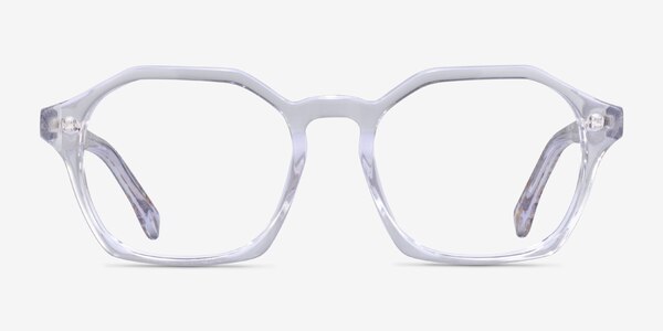 Famous Clear Gold Acétate Montures de lunettes de vue