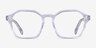 Famous Clear Gold AcetateEyeglass Frames from EyeBuyDirect, Front View