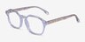 Famous Clear Gold AcetateEyeglass Frames from EyeBuyDirect, Angle View