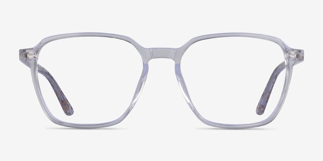 Stage Clear Gold AcetateEyeglass Frames from EyeBuyDirect, Front View