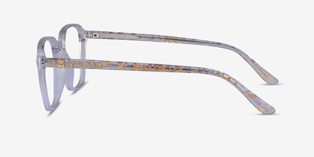 Stage Clear Gold AcetateEyeglass Frames from EyeBuyDirect, Side View