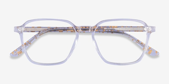 Stage Clear Gold AcetateEyeglass Frames from EyeBuyDirect, Closed View