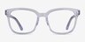 Zesty Clear Silver AcetateEyeglass Frames from EyeBuyDirect, Front View