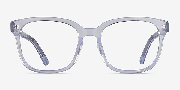 Zesty Clear Silver Acetate Eyeglass Frames