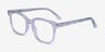 Zesty Clear Silver AcetateEyeglass Frames from EyeBuyDirect, Angle View