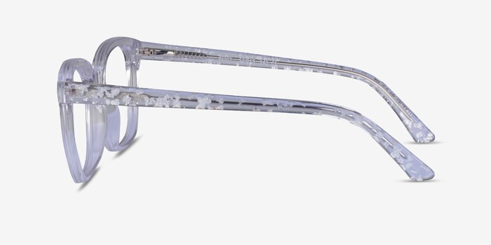 Zesty Clear Silver Acetate Eyeglass Frames from EyeBuyDirect