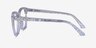 Zesty Clear Silver AcetateEyeglass Frames from EyeBuyDirect, Side View